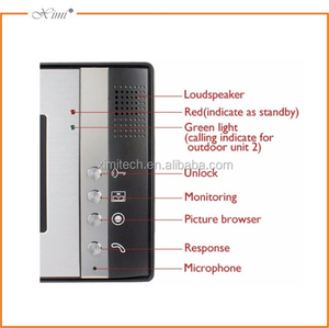 Niza vidio puerta intercome teléfono <span class=keywords><strong>con</strong></span> 7 "color TFT LCD y cámara CMOS exterior uno a uno de vídeo <span class=keywords><strong>portero</strong></span> automático - Product Image 4
