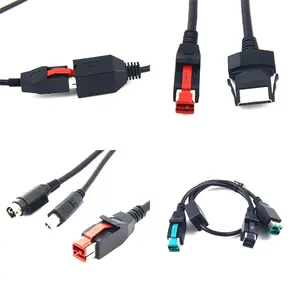 12V Power USB Cable 24v powered usb cable for pos printer