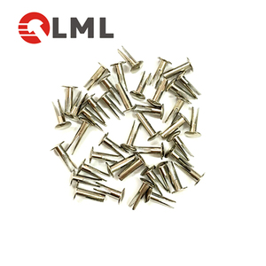 Lot de créoles percées, ensemble en cuivre et aluminium, fer forgé massif, Rivets cirés, OEM, ODM, Rivets - Product Image 2