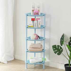 2024 Đa Chức Năng Tổ Chức Thực Phẩm Lưu Trữ Phòng Tắm Gia Vị Nhà Bếp Rau Trái Cây Mới Nhất 5 Tier Góc Kệ Nhựa Lưu Trữ Giá - Product Image 2