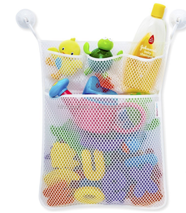 Organisateur de jouets de bain en maille Offre Spéciale <span class=keywords><strong>filet</strong></span> parfait <span class=keywords><strong>pour</strong></span> <span class=keywords><strong>baignoire</strong></span> jouets stockage de salle de bain - Product Image 4