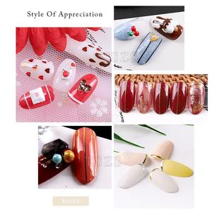 Tszs Diy Rose Goud Goud Zilver Striping Tape Line Decoratie Nail Glitter Ontwerpen 3D Nail Art Decal Sticker - Product Image 5