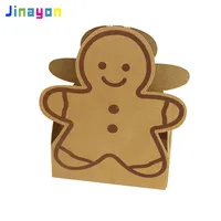 Jinayon חדש Custom קראפט נייר אריזת מתנה תבנית ילדים לשאת מזון וקינוחים מותאם אישית גודל