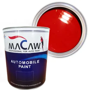 MACAW 2K ठोस रंग WSM11 चमकीला लाल टॉपकोट स्प्रे कार पेंट