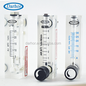 Dfg 4t 6T Paneel Acryl Rotameter H2 Flow Meter Met Regelklep