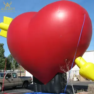 派对装饰定制商用巨型充气心形气球