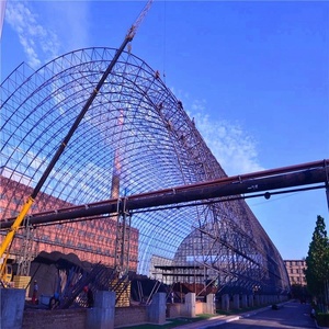 Estructura <span class=keywords><strong>de</strong></span> acero para techo <span class=keywords><strong>de</strong></span> armazón espacial, diseño <span class=keywords><strong>de</strong></span> nave industrial metálica usada para almacenamiento, en venta - Product Image 5