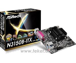 <span class=keywords><strong>Asrock</strong></span> <span class=keywords><strong>MINI</strong></span>-ITXเมนบอร์ดIntel Celeron N3150 2.08กิกะเฮิร์ตซ์ที่มีIntel HD g Raphic N3150B-ITX fanless - Product Image 4
