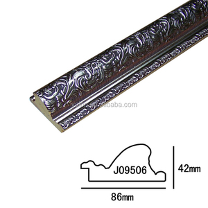 Campione gratuito di fabbrica di alta qualità ornato antico stile barocco Vintage retrò classico decorativo cornice in plastica modanatura - Product Image 6