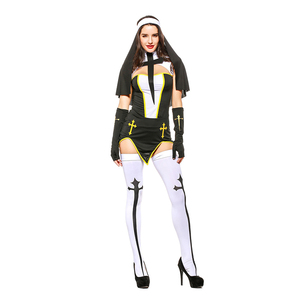 Nuevo Producto 2018 Disfraz <span class=keywords><strong>de</strong></span> Monja Sexy para Halloween - Product Image 3