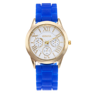 Montre en gel de silice de Genève, montre pour femmes de couleur bonbon, montre à quartz, montre de mode féminine - Product Image 2