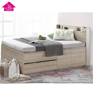 Modern kral boyutu MDF ahşap resimleri kanepe cum yatak tasarımcı mobilya