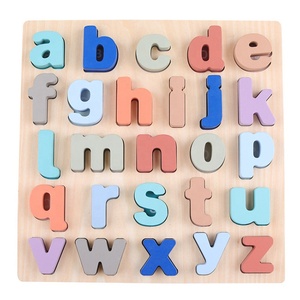 Numero di <span class=keywords><strong>Alfabeto</strong></span> in legno Primi Giocattoli Educativi di Apprendimento Regali di legno di <span class=keywords><strong>puzzle</strong></span> - Product Image 5