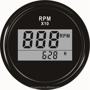 52mm universal motocicleta tractor barco coche tacómetro digital RPM indicador con cronómetro 9990 rpm - Product Image 3