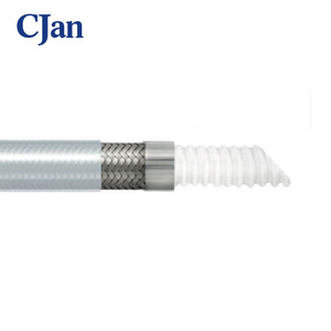 شفافة غطاء سيليكون الفولاذ المقاوم للصدأ مضفر غطاء ملتف PTFE أنبوب/حمض مقاومة خرطوم - Product Image 2