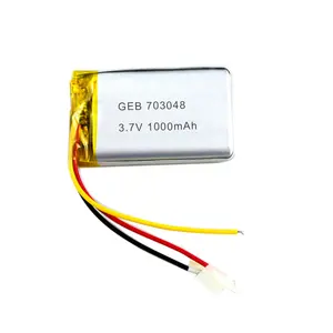 גבוהה באיכות Lipo GEB 703048 3.7v 1000mah סוללה נטענת ליתיום יון תא עבור drone