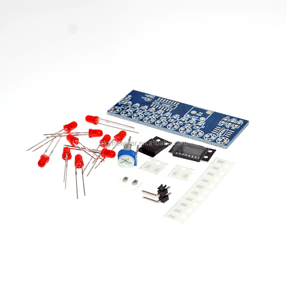 Okystar OEM/ODM DIY Kit CD4017 IC Chip CD 4017 светодиодный модуль NE555 с потоковым светом воды