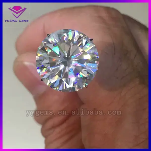 Hoge Kwaliteit Ronde Diamond Cut Gemaakt Moissanite Prijs Per Karaat