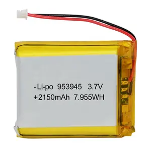 953945 3.7v 2150mah lipo battery Rechargeable medical device polymer lithium ion battery