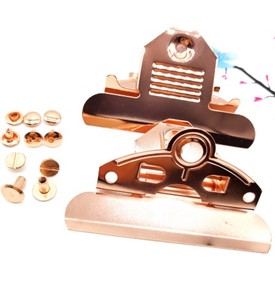 Portapapeles de Metal Bronce Antiguo de Alta Calidad, <span class=keywords><strong>Clip</strong></span> de Carpeta Dorado/Negro para Sujetar Papel, Artículo de <span class=keywords><strong>Papelería</strong></span> Más Vendido - Product Image 3