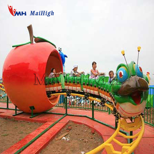 Best Sale Park Spiel Kiddie Achterbahn fährt Apple Worm Achterbahn