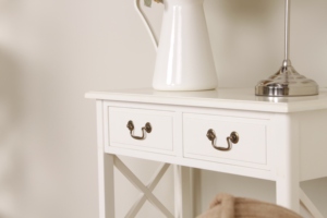 <span class=keywords><strong>Console</strong></span> Traditionnelle en Bois Massif Blanc de Haute Qualité avec Montage Facile - Product Image 2