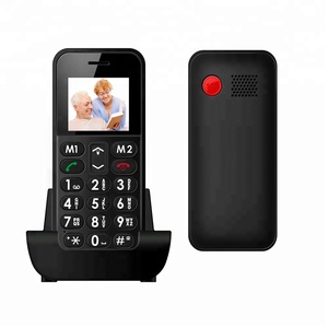 اتش صغر حجم بوصة زر كبير صوت عالي ثنائي الشريحة كبار السن خلية بار الهاتف الأساسي - Product Image 3