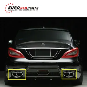 Punte per marmitta in acciaio inossidabile stile CLS63 W218 W adatte per tubo di scarico CLS class w218 C218 CLS300 CLS350