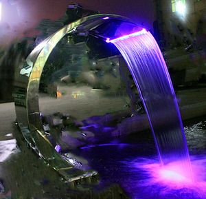 acciaio inox 304 piscina acqua tenda giardinaggio esterno muro fontana cascate - Product Image 1
