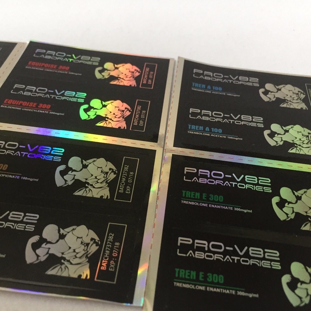 Пользовательские печати водонепроницаемый 10 мл голограмма флаконе этикетки для стероидных фармацевтическая