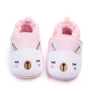 Baru Lucu Kartun Katun Lembut Sole Baru Lahir Prewalker Sepatu Bayi