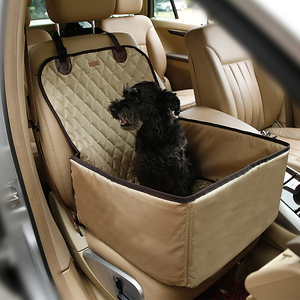 Luxuriöser Tragbarer Auto-Kindersitz für Haustiere vom Hersteller, Wasserdichter Autositzbezug für Hunde mit Solidem & Bedrucktem Muster, Outdoor-Haustierbett, Hundesitzbezug - Product Image 1