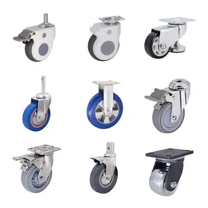 10 Caster Wheel 2" 3" 4" 5" 6" 8" 10" Inch Swivel Fixed Rigid Office Chair Furniture Industrial Heavy Duty Caster Wheels With Brake