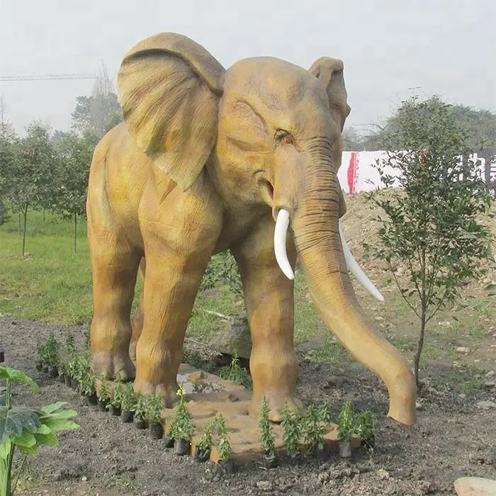 Realista animatronic elefante modelo para el parque de atracciones