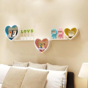 Étagère <span class=keywords><strong>murale</strong></span> <span class=keywords><strong>ronde</strong></span> en bois personnalisée en forme de cœur pour articles de décoration - Product Image 2