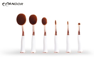 En gros alibaba <span class=keywords><strong>rose</strong></span> or 6 pcs/ensemble nu personnalisé maquillage brosse cosmétique brosse - Product Image 2