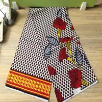 Neueste Design rote Art afrikanische Wachs drucke wahre Wachs block drucke 100% Baumwolle Stoff