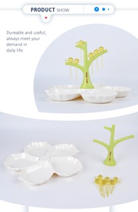 Écologique réutilisable coloré belle <span class=keywords><strong>pas</strong></span> <span class=keywords><strong>cher</strong></span> en plastique assiette de fruits pour vente - Product Image 2