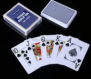 Penjualan Laris Khusus Kartu Bermain Casino Kartu Permainan Tertimbang Warna-warni Glossy Poker Kasino --- DH20548