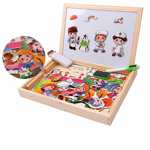 Planche à <span class=keywords><strong>dessin</strong></span> Double taille pour enfant, jeu de couleurs assorties, Puzzle en papier, jouet éducatif et magnétique - Product Image 1