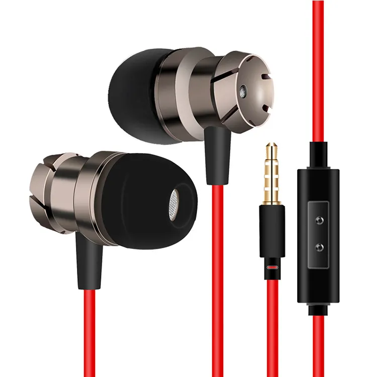 Sport Earphone Wired Super Bass 3.5mm Earphone Earbud with Microphone Hands Free for MP3