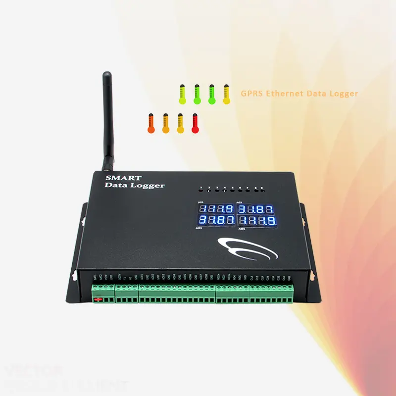 GPRS Ethernet Data Logger gsm sms temperature alarm with external alarm sensor