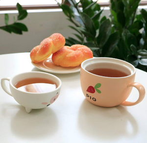Tasse à café en céramique de cochon drôle mignon, cadeau parfait pour les cousins d'enfants d'ami tasse de lait de thé en grès de forme personnalisée - Product Image 2
