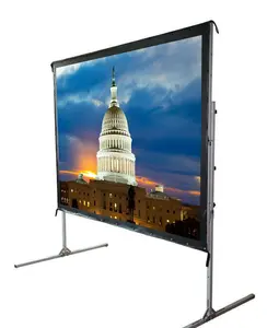 180 inch 1080p projector fast fold projection screen/Outdoor portable foldable projection screen