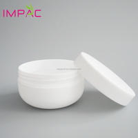 Bocaux en plastique PP 8 oz, en forme de bol, paroi simple, pour crème cosmétique ou beurre corporel, 100 pièces