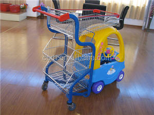 Chariot drôle coloré d'enfants d'épicerie de supermarché de <span class=keywords><strong>caddie</strong></span> d'enfants - Product Image 3