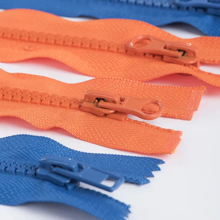 Bán Hot Đặc Biệt Răng Lớn Nhựa Zipper Mở Kết Thúc Thời Trang Nhựa Derlin Zipper