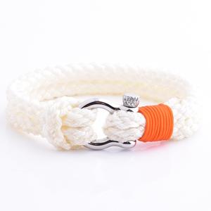 Colori fatti a mano in Nylon marrone della bandiera italiana D grillo in metallo nautico marrone corda bracciale - Product Image 3