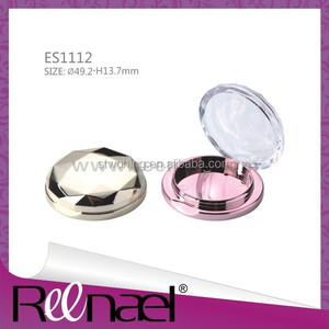 Nhỏ Bản Lề Nhựa Trường Hợp Vòng Hình Dạng Hộp 36 Mm <span class=keywords><strong>Eyeshadow</strong></span> Container Với Cửa Sổ - Product Image 3