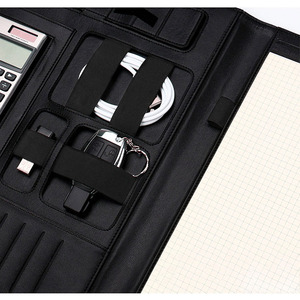Fabricant de Portefeuille Organisateur de Dossier de Dossier En Cuir avec Bandes Élastiques - Product Image 5